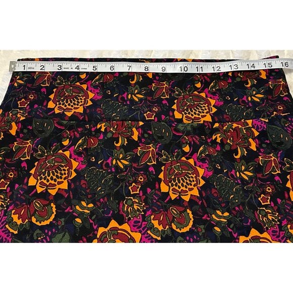 Women's LuLaRoe Floral Straight & Pencil Midi Skirt Polyester Blend Size Large - Picture 9 of 12